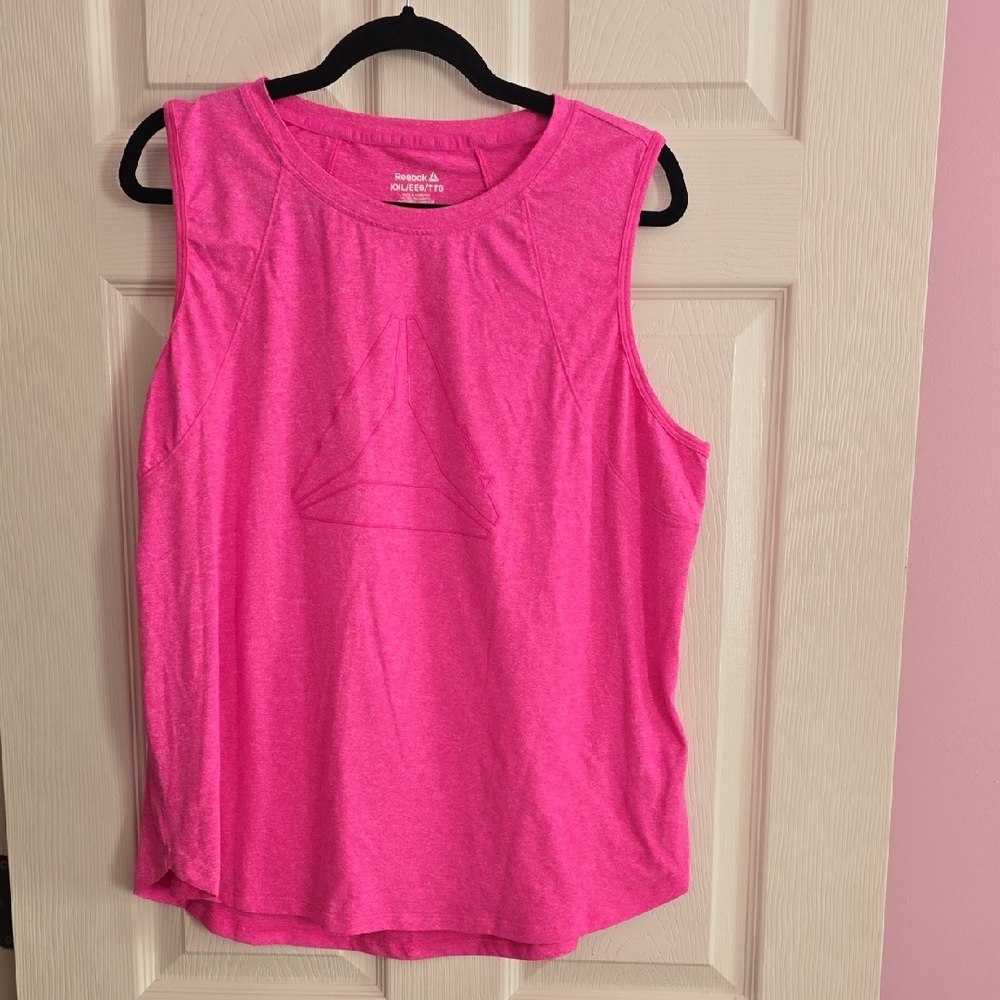 Reebok Women's Vibrant Pink Muscle Tee